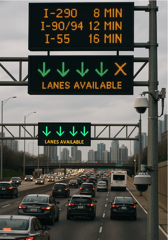 Incorporation of Real-Time Information in Dynamic Signs